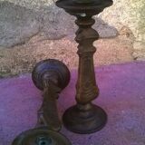 Paire de bougeoirs vintage