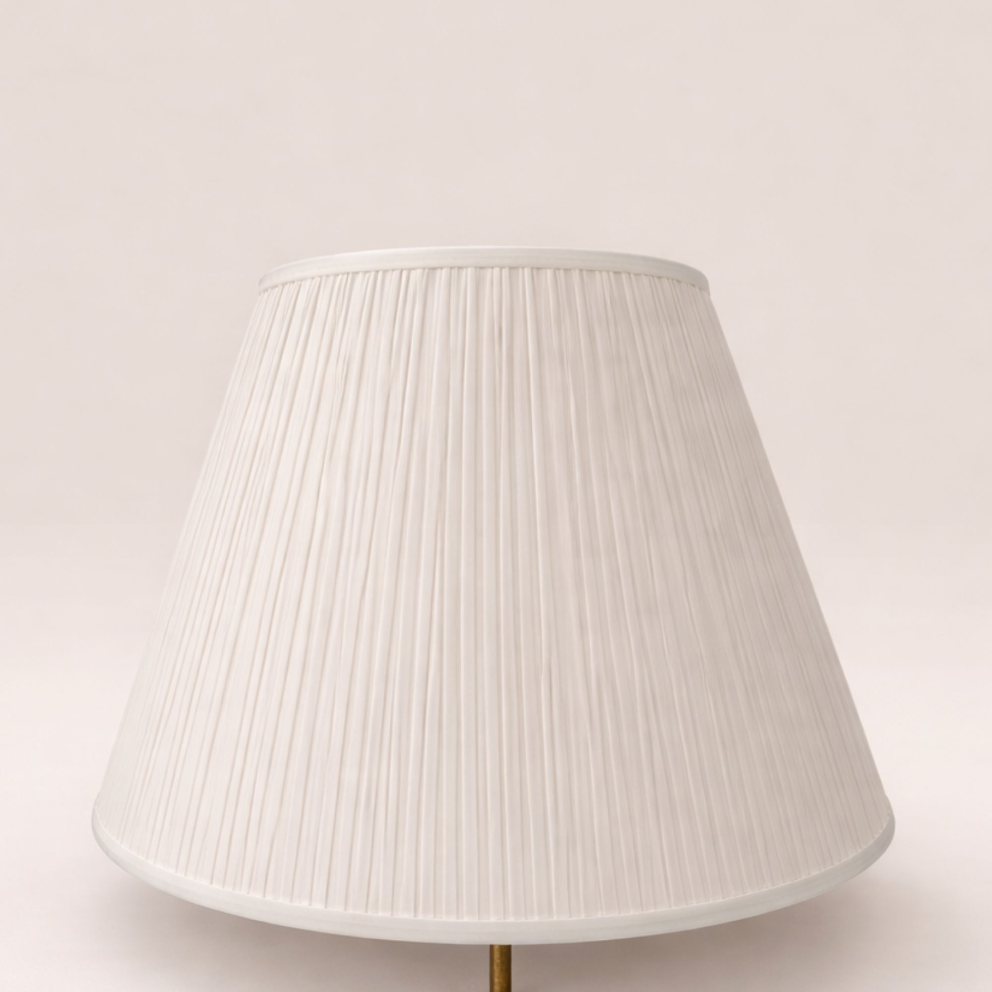 Brass floor lamp attributed to Svend Aage Holm Sorensen.