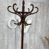 Curved wood coat racks