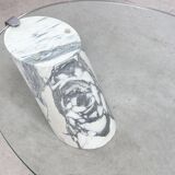 K1000 Carrara marble coffee table by Ronald Schmitt for Team Form AG