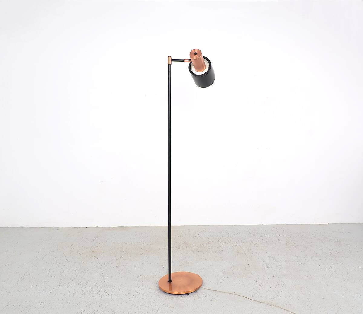 Fog en Morup Studio copper floorlamp, 1960s