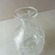 Old carved crystal decanter, star décor