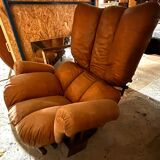 Koala padded leather lounge chair by Blaha, Holland 1960´s