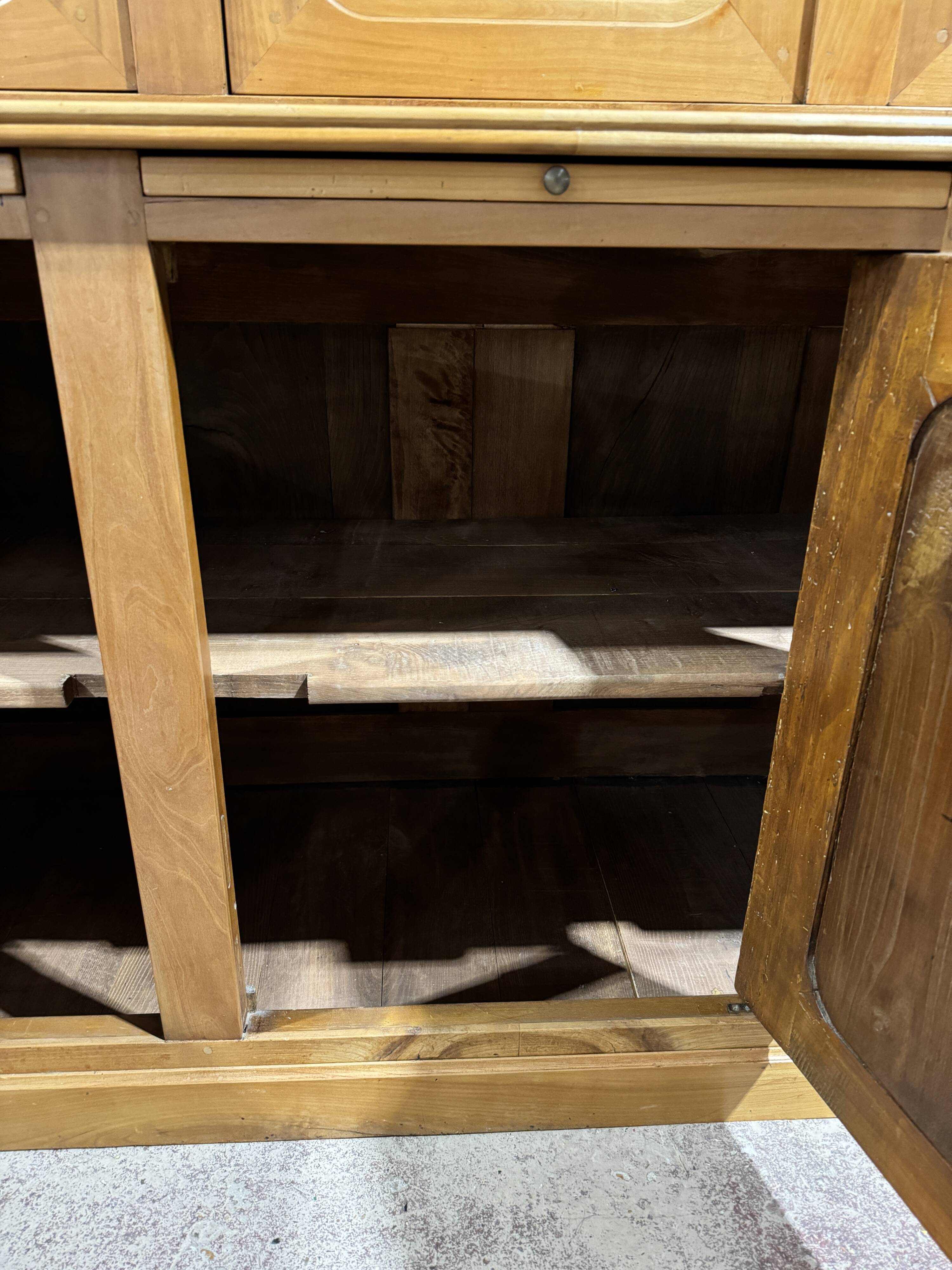 Large cherry wood bookcase