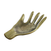 Years 70 hand-shaped ashtray brass