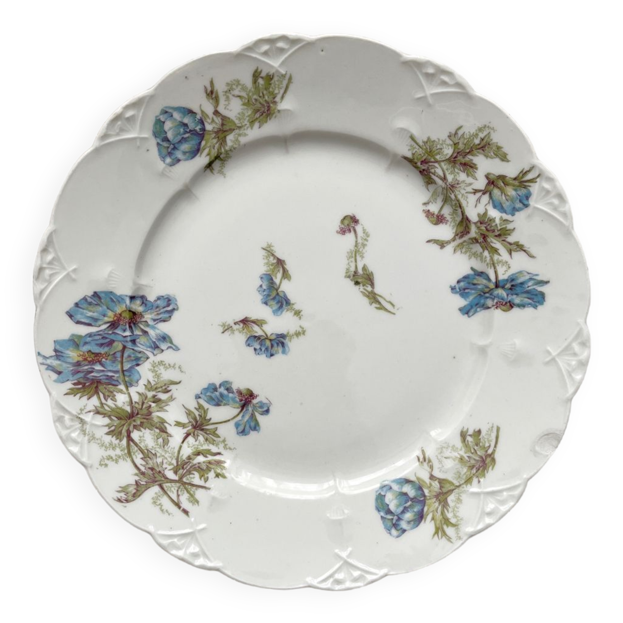 Low Limoges porcelain compote dish