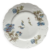 Low Limoges porcelain compote dish