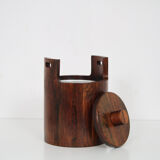 1960s Wooden ice bucket by Jean Gillon from Brazil