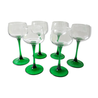 Set 6 verres vin d'Alsace