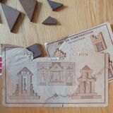French architecture wooden construction game