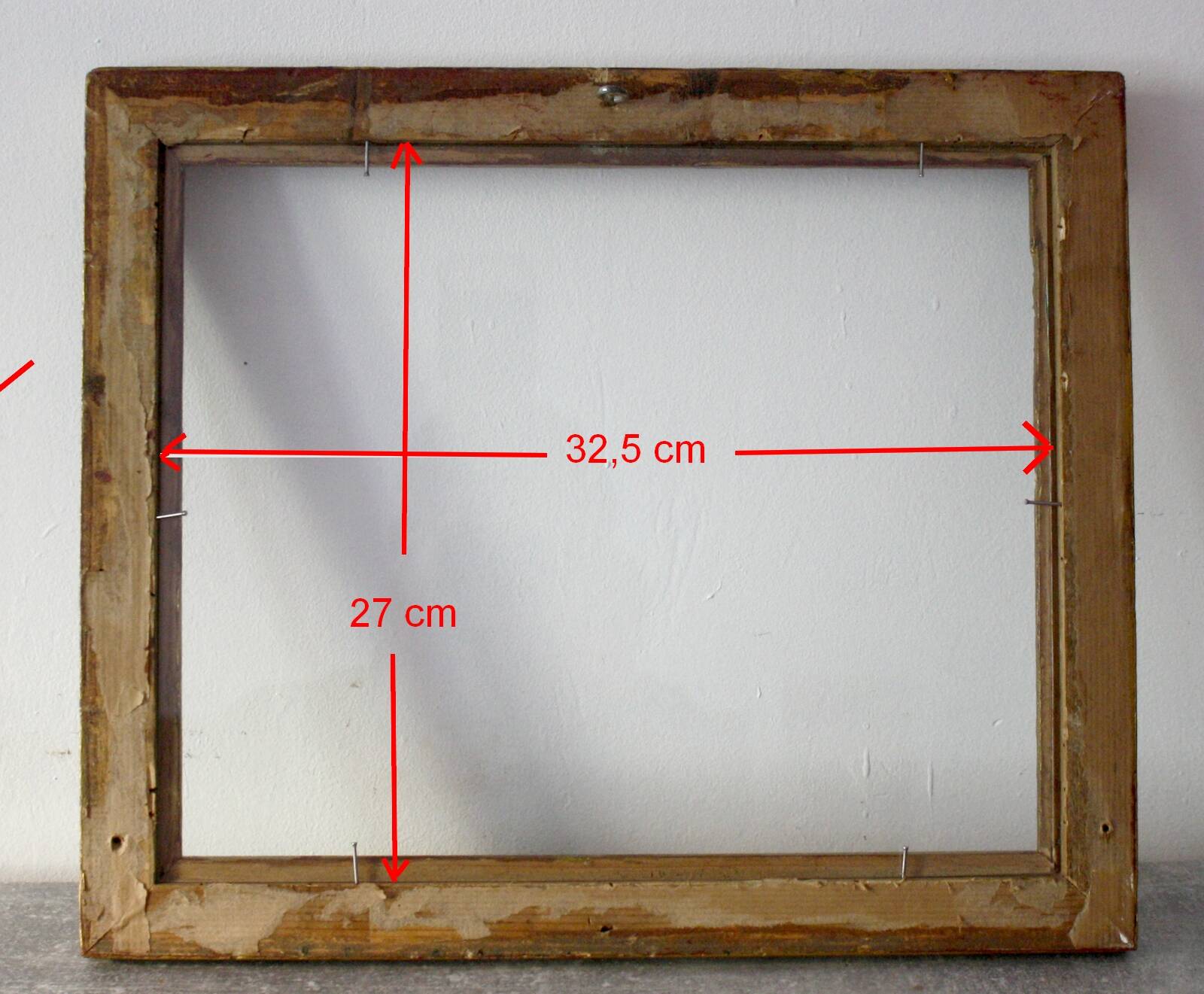 Baroque vintage gilded wood frame