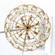 Lustre 7 feux d'exception - haut de gamme Palwa – Laiton doré à l'or f