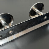 Vintage metal wall coat rack with 2 hooks