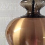 Scandinavian style pendant light in metal and glass - 60s/70s