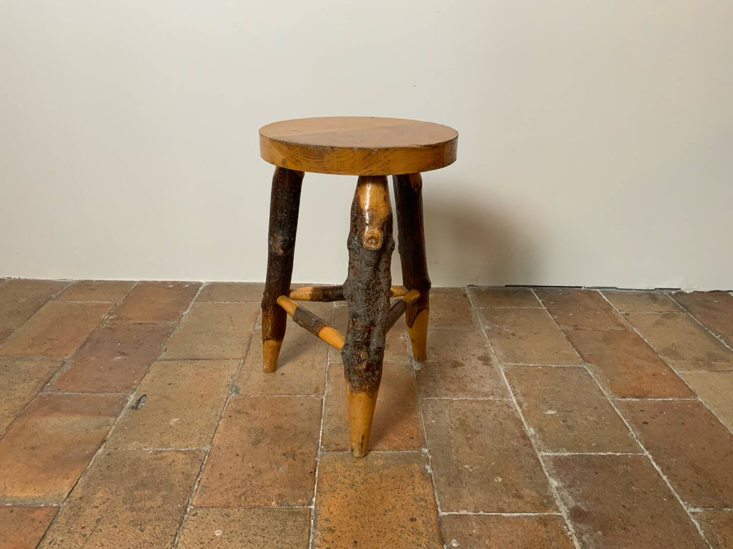 Vintage tripod stool