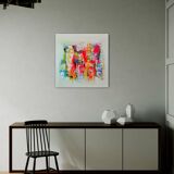 Abstract painting table