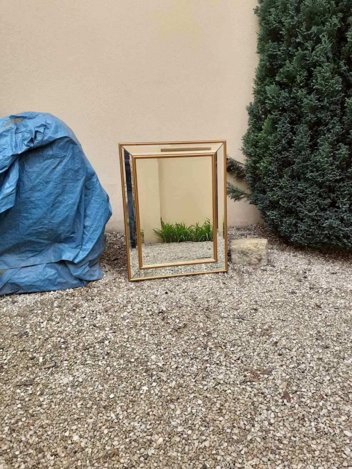 Bevelled mirror 89 x 68cm