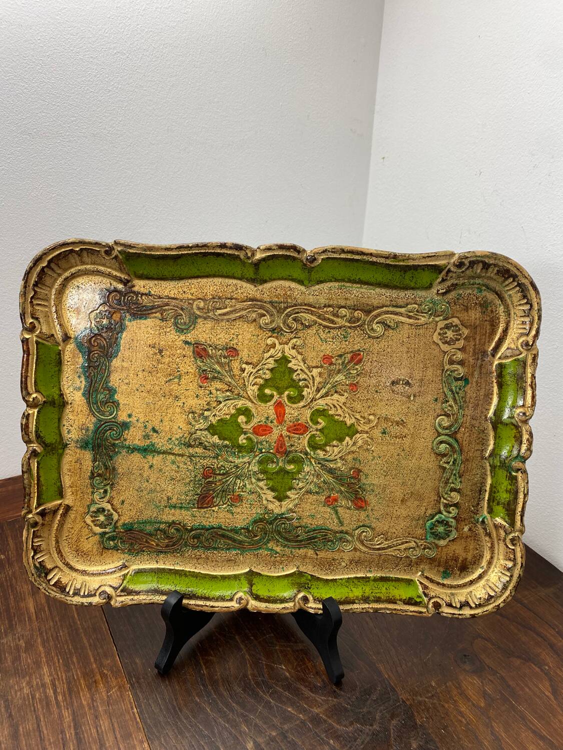 Florentine wooden tray