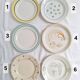 Flat plates Henriot, Céranord, Sarreguemines Digoin