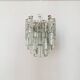 Large Ice Glass Chandelier by J.T. Kalmar