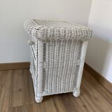 Wicker bedside table