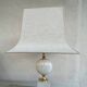 Philippe Barbier lamp in travertine and brass