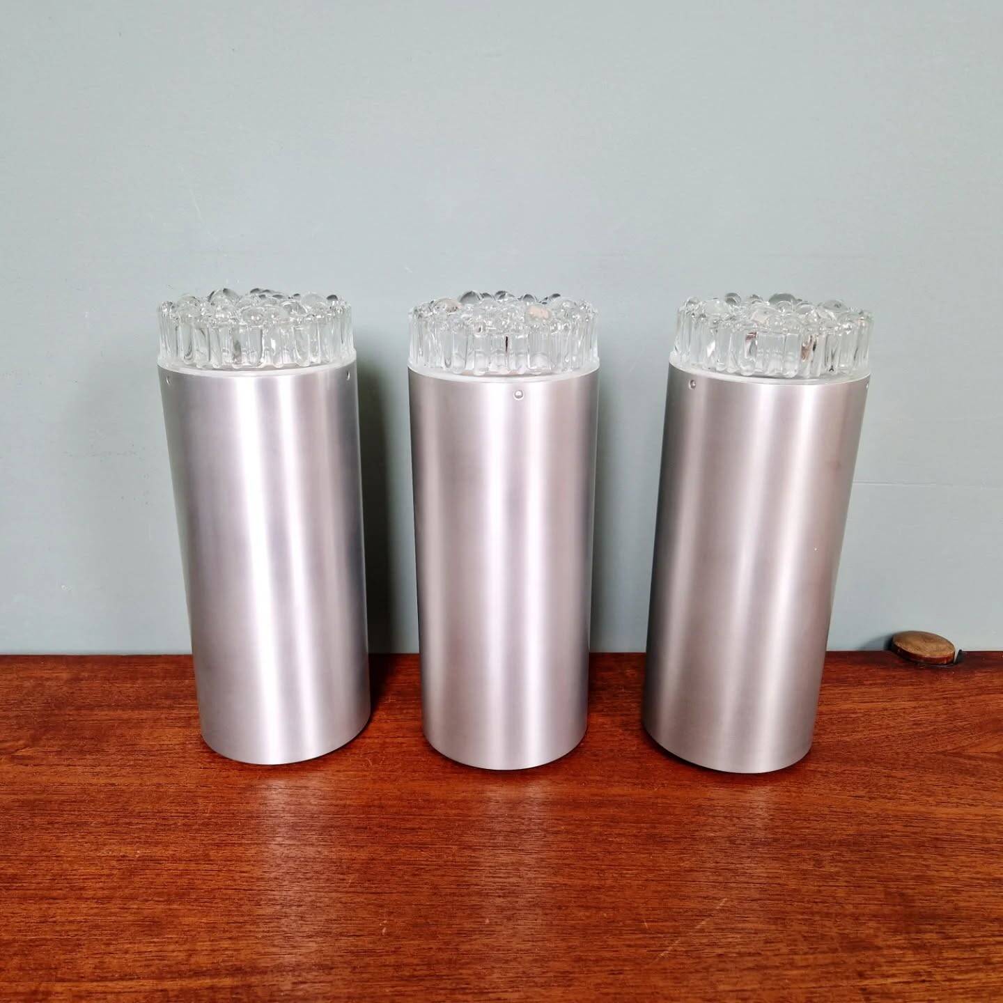 Set of 3 Space Age ceiling lights, Staff Leuchten, 1970