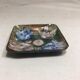 Empty cup pocket square coloured enamelled copper vintage