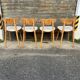 (Lot) 4 chaises Baumann Fontania (restaurées) 1960