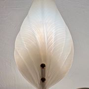 Large vintage leaf lamp - Murano - Italian design - Hollywood Regency