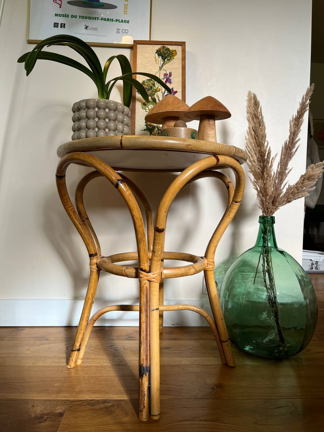 Round table 70 rattan wicker