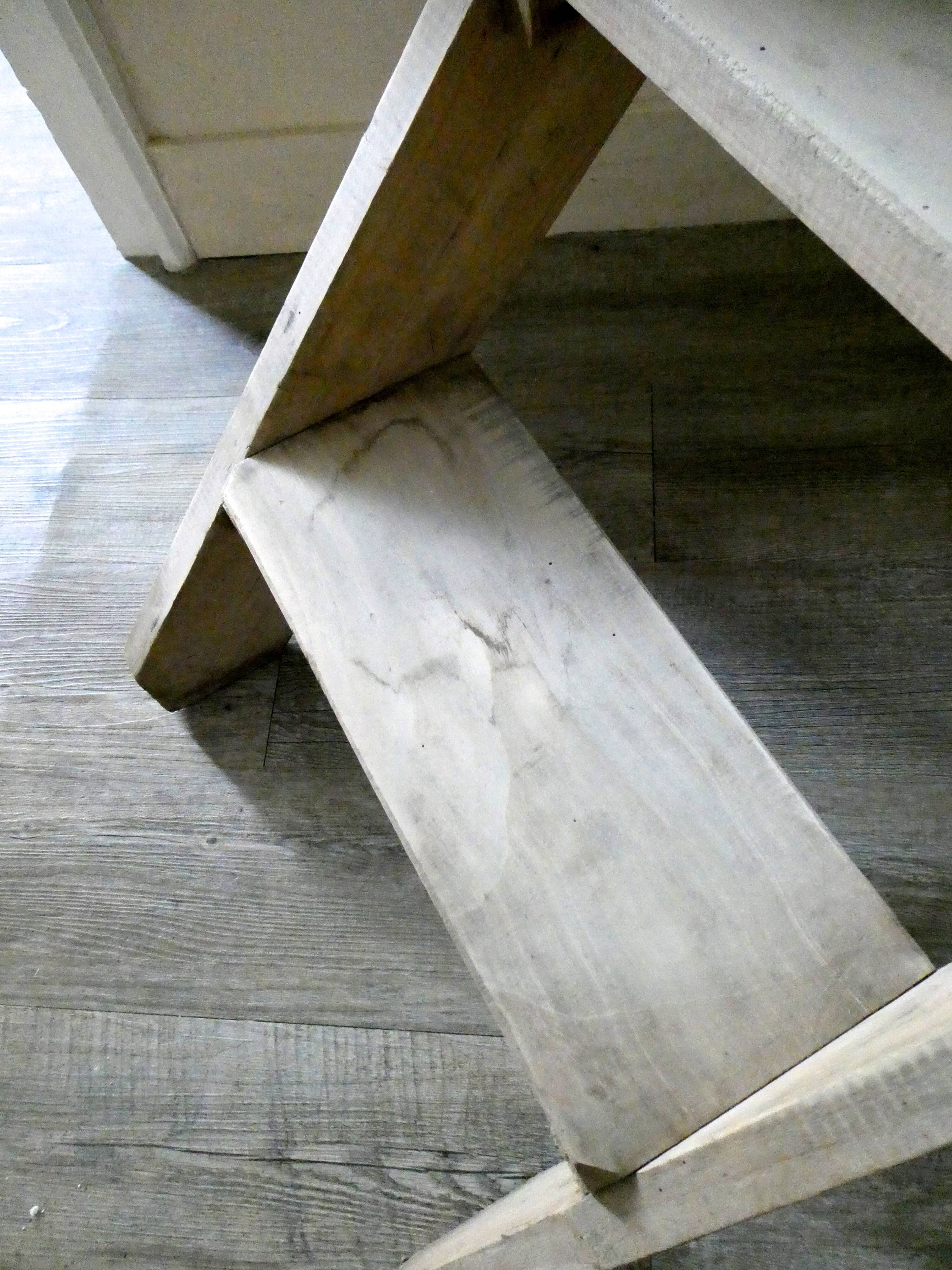 Stepladder 3 steps in solid wood