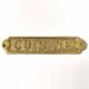 Brass kitchen door plate