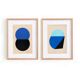 Collage on old paper - LOKI - Blue and black - signed eawy