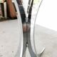 Table vintage verre et chrome 1970