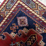 Tapis vintage persan de style européen Shiraz 100 cm x 142 cm années 1950 - 1C1232