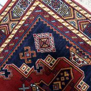 Vintage European Persian-style Shiraz rug 100 cm x 142 cm 1950s - 1C1232