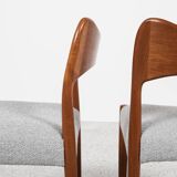 Midcentury set of 4 chairs in teak by Arne Hovmand Olsen for Mogens Kold