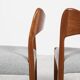 Midcentury set of 4 chairs in teak by Arne Hovmand Olsen for Mogens Kold