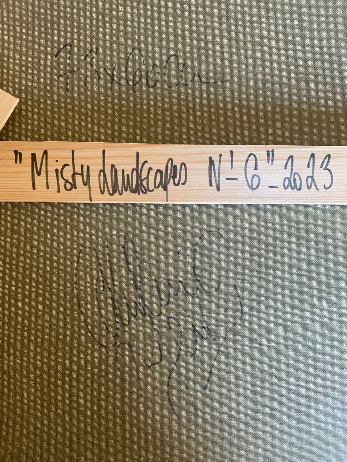 Misty Landscapes No. 6 unique work