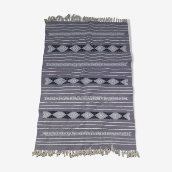 Tapis kilim  fait main en pure laine 92x140cm