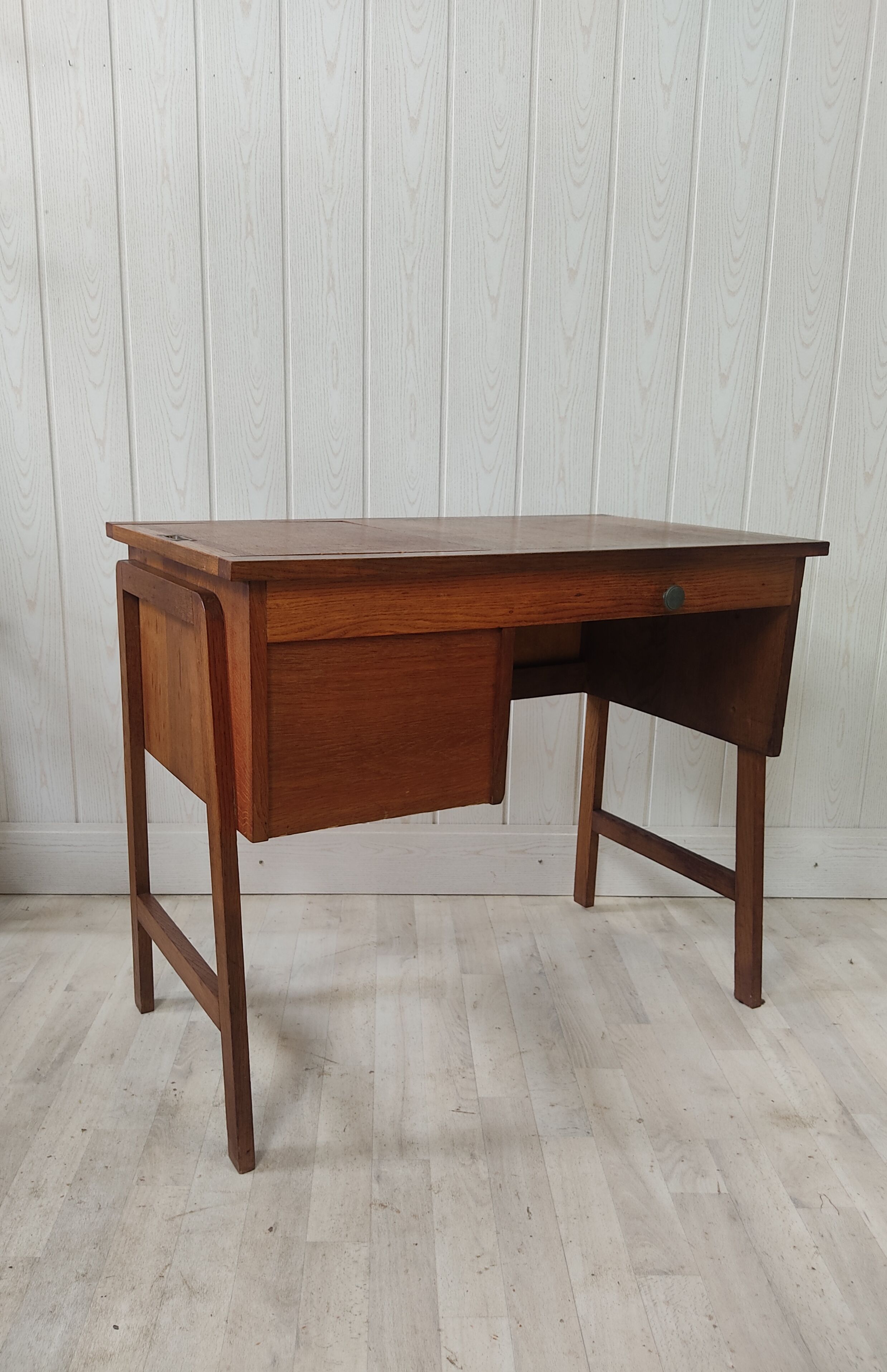 Vintage solid oak desk