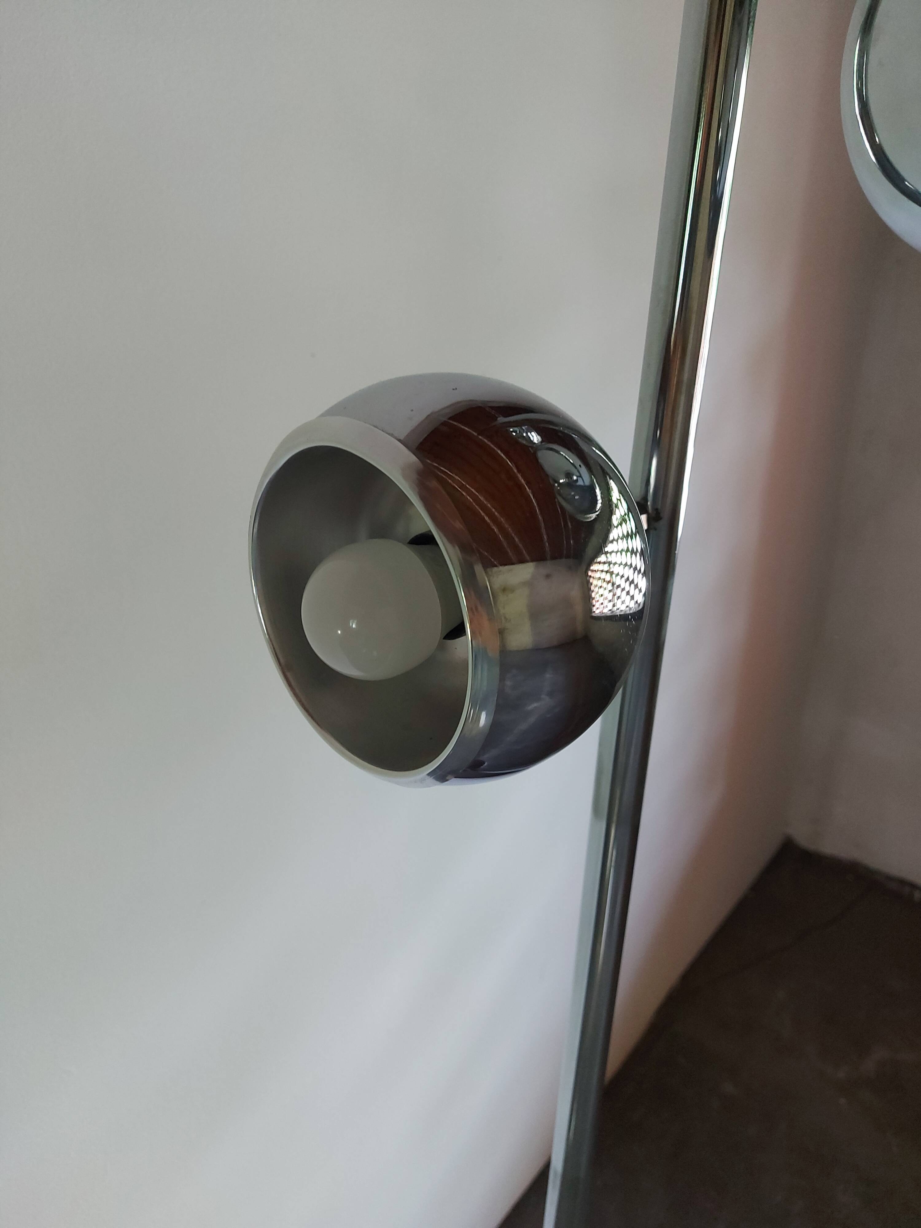 Lampadaire spot eyeball années 1960