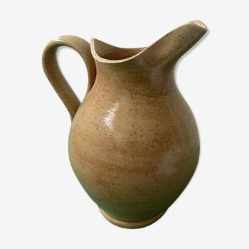 Decanter pitcher in vintage sandstone retro vase decoration with handle