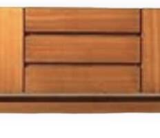 Vintage Scandinavian sideboard in blond teak