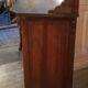Art nouveau walnut storage cabinet