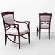 2 chaises Art Nouveau originales vers 1900/1905