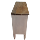 Small low painted oak sideboard