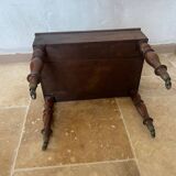 Mahogany bidet Napoleon III with zinc interior