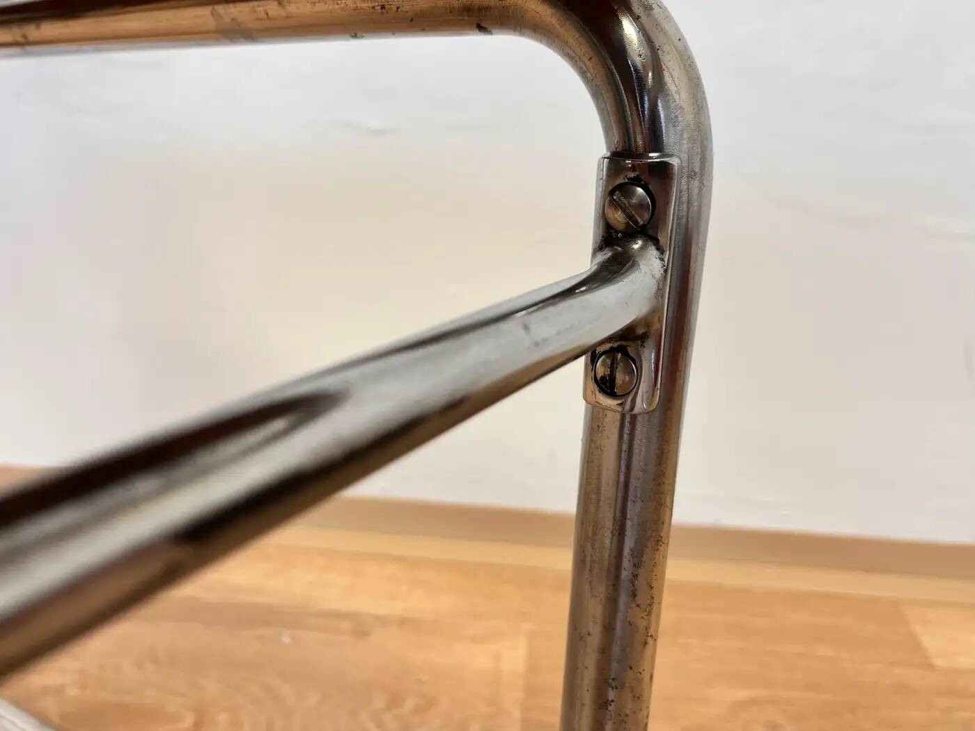 Karel Ort chrome Bauhaus chair by Hynek Gottwald - 1930 (Eisengarn)